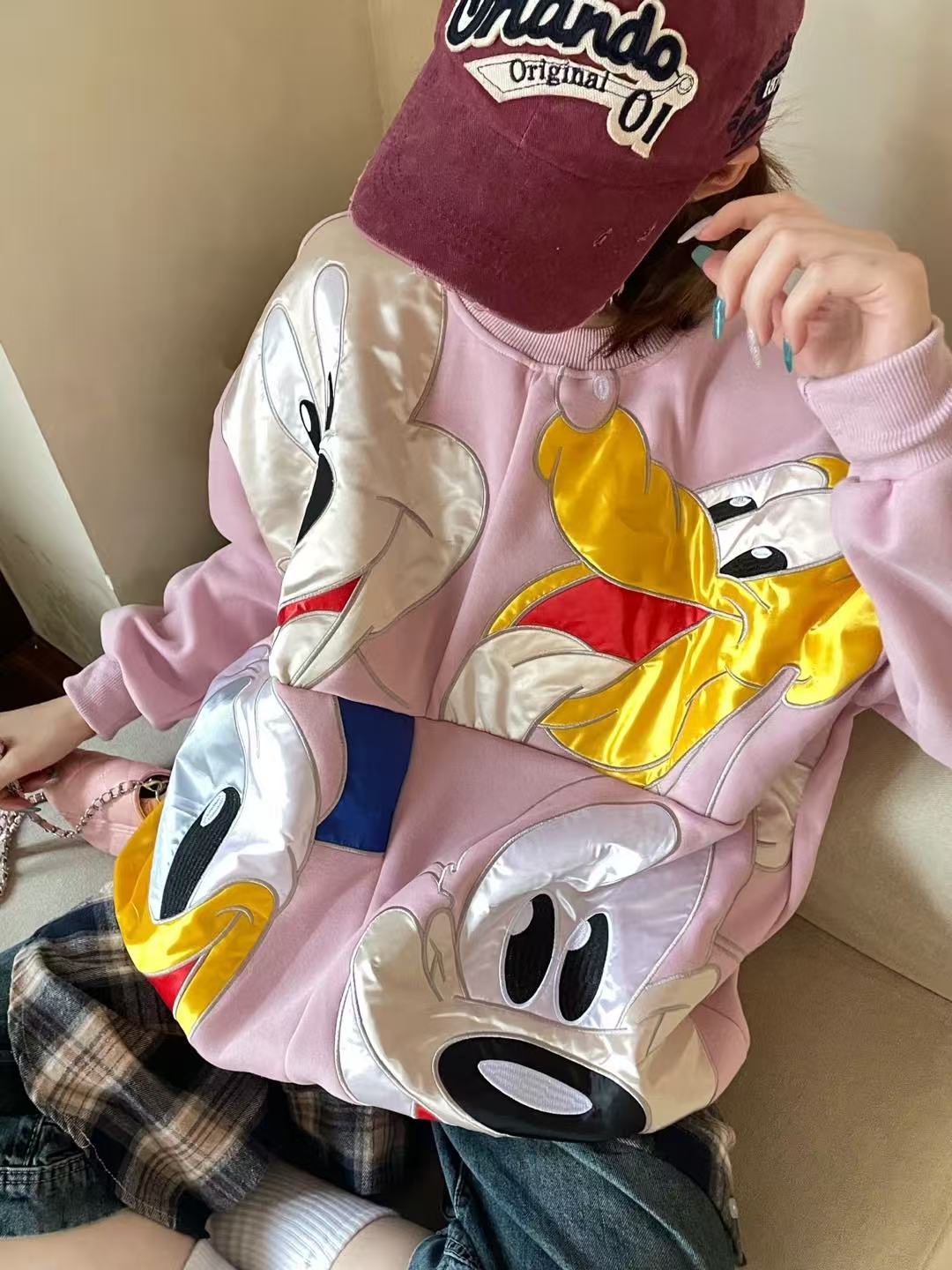 Pankh Donald Oversized Cute Sweat Top