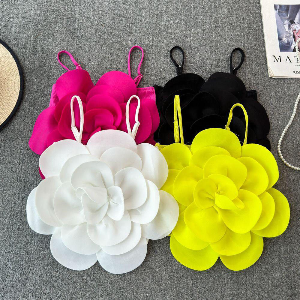 Pankh Freya 3D Flower Cropped Top