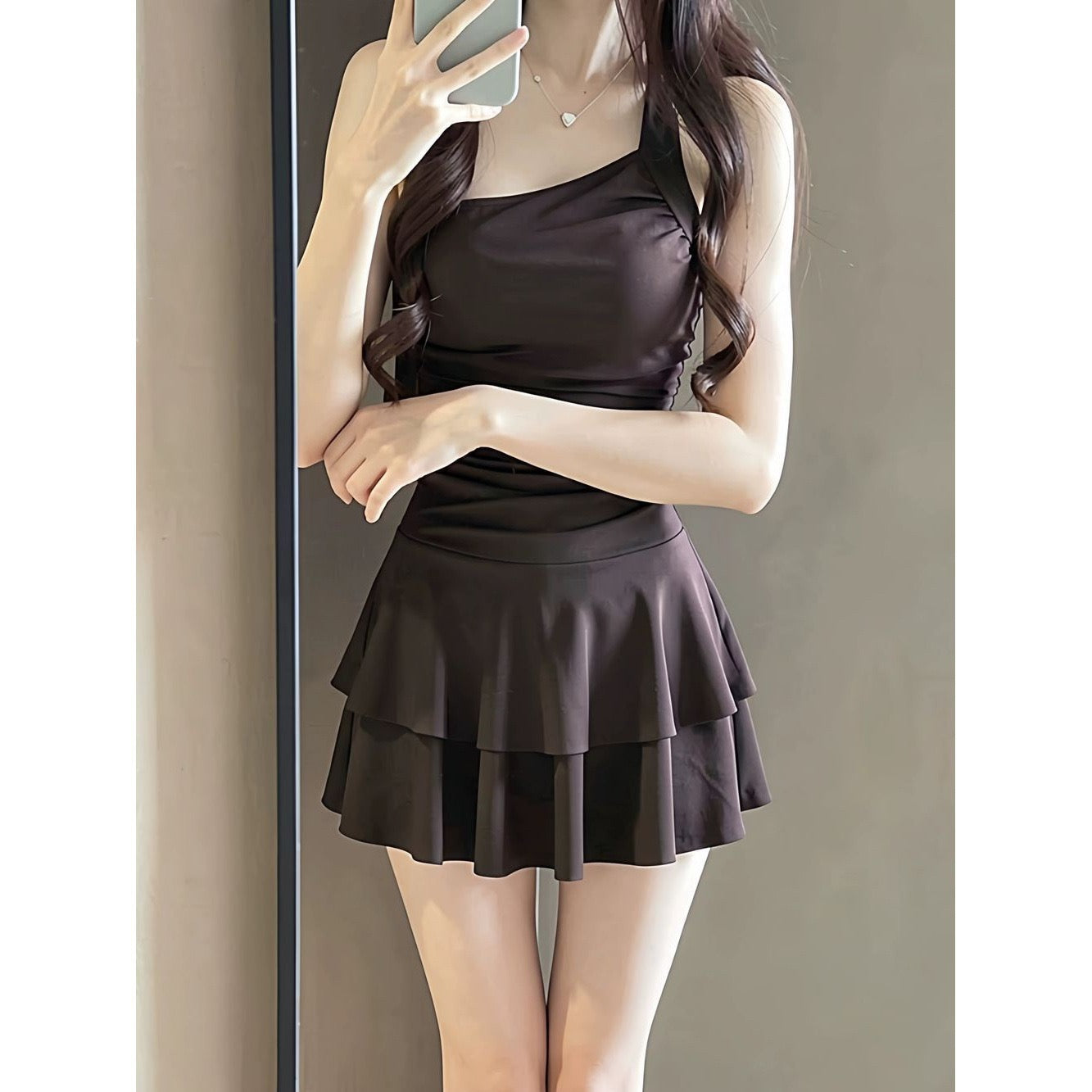 Pankh Fairbanks Modest Padded Swimsuit Dress