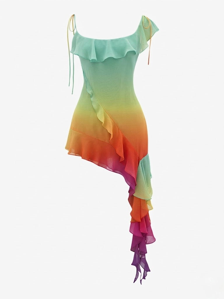 Pankh Valentina Ruffle Mini Dress