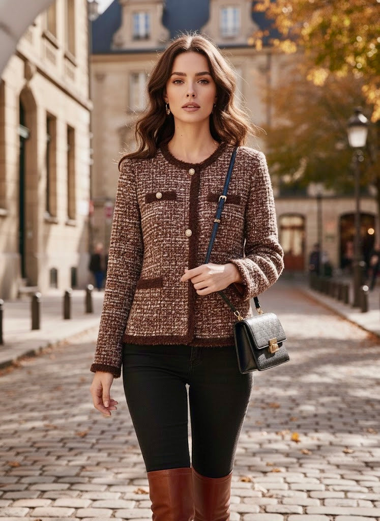 Pankh Depomy Tweed Formal Blazer