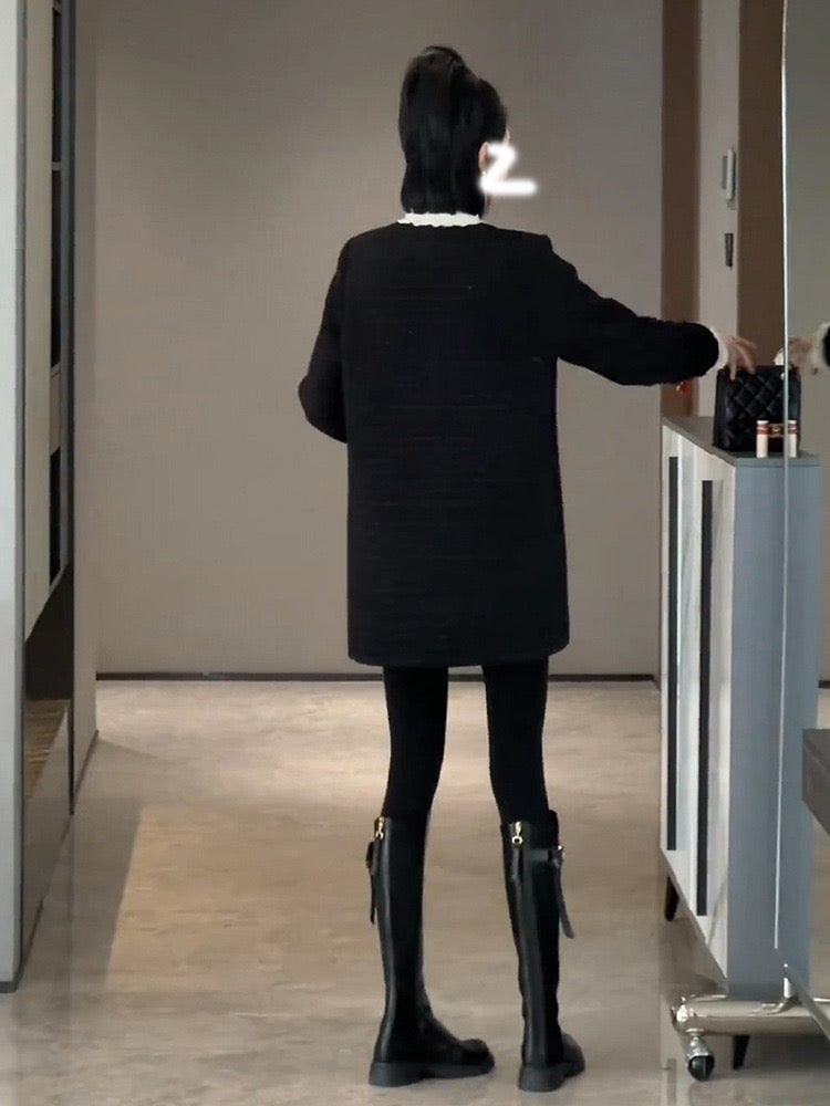 Pankh Archer Formal Tweed Short Wonter Dress