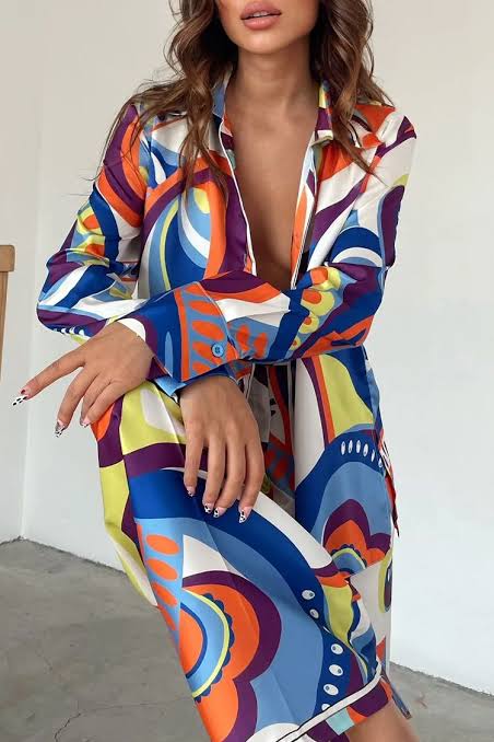 Pankh Ashley Printed Shirt With Pants coord Set