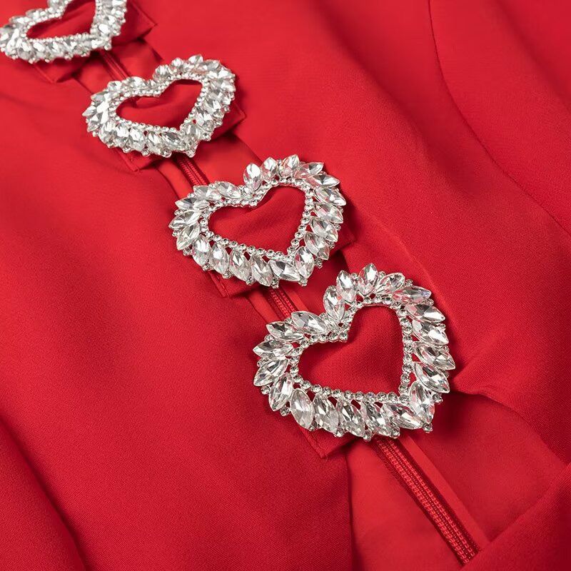 Pankh Juliet Rhinestone Mini Heart Dress