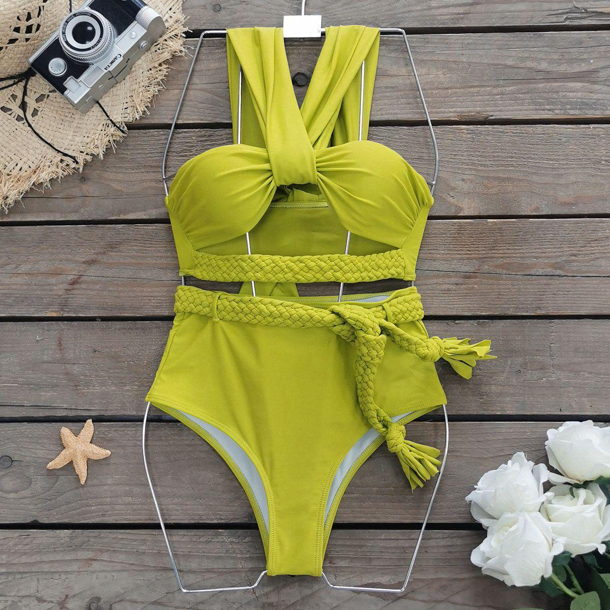 Pankh Lantana Bikini Swimwear with Knit Pattern