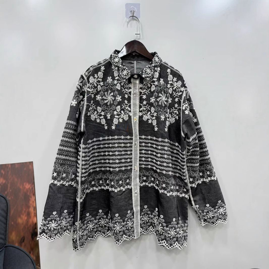 Pankh Neza Eembroidered Cotton Shirt