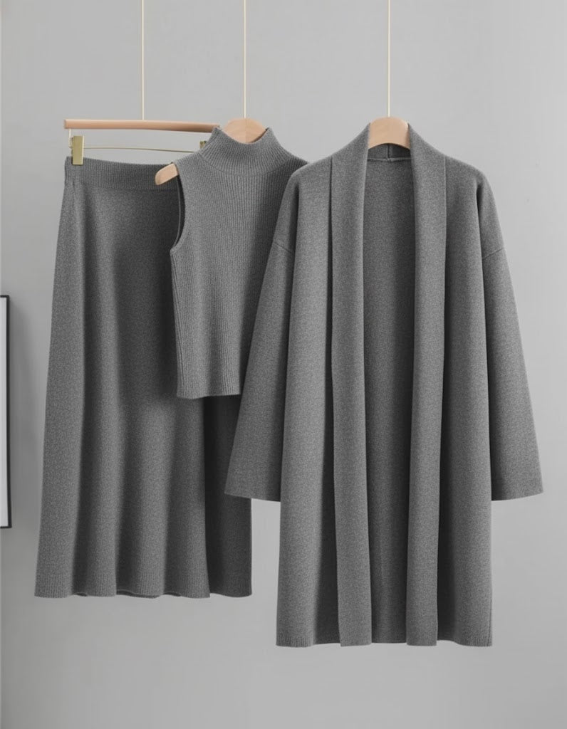 Pankh Orkut Woolen 3 Piece Coord Set