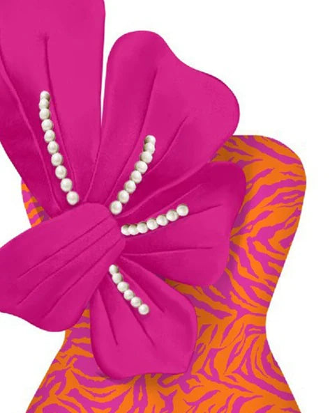 Pankh Blaze Luxury 3D Flower Printed Bodysuit