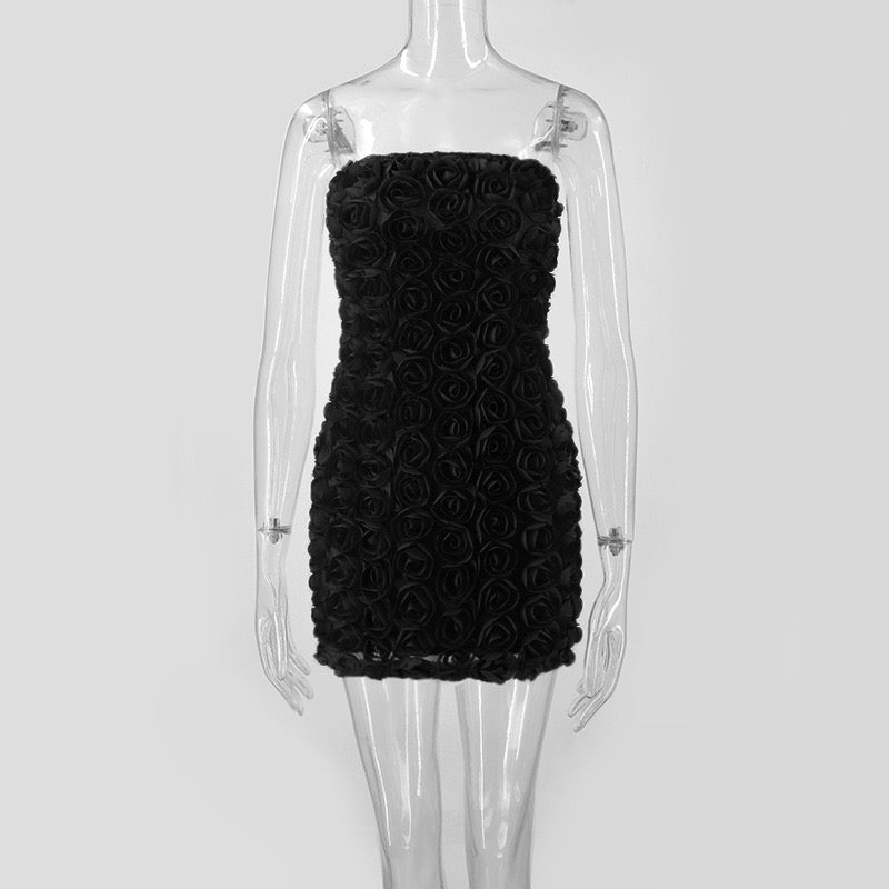 Pankh Darcy 3D Floral Tube Dress