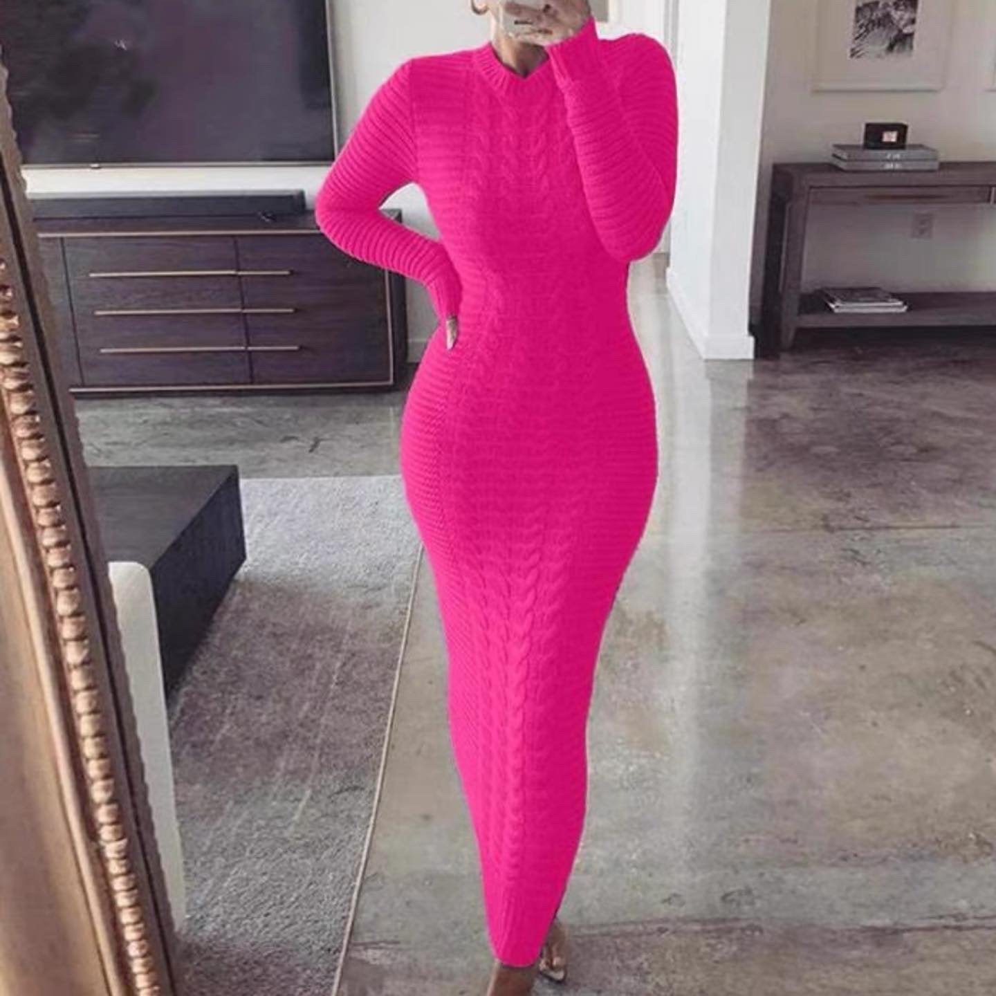 Pankh Zahn Woolen Knit Maxi dress