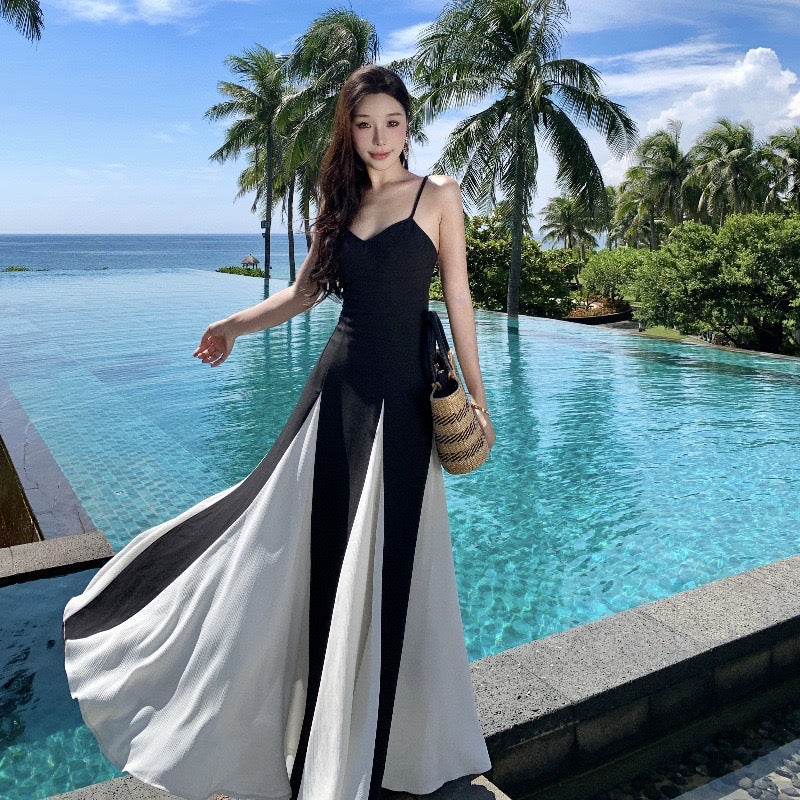 Pankh Aanika Dual Shade Wear Holiday Wear Maxi Dress