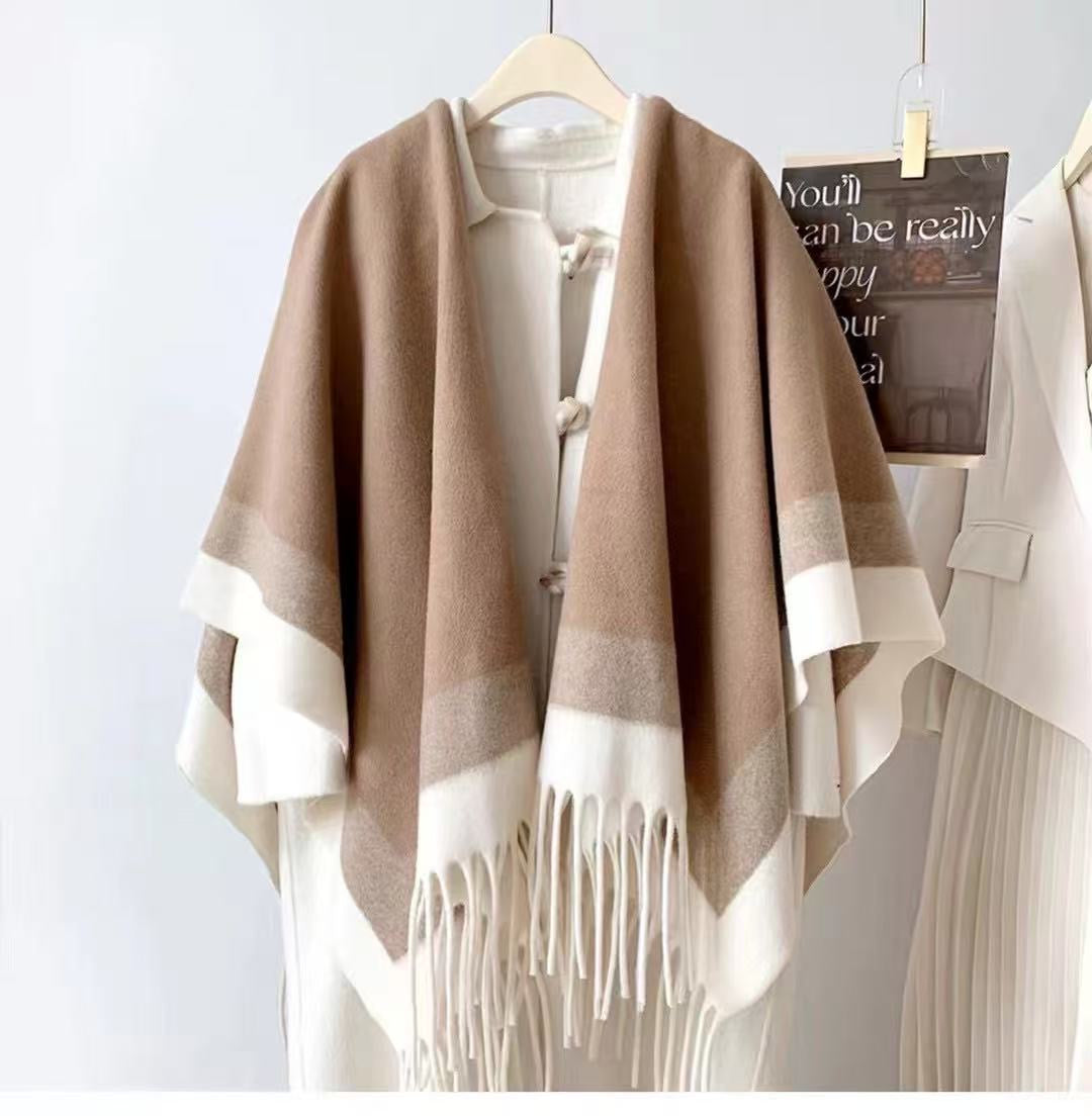 Pankh Zudie Woolen Cape Shawl