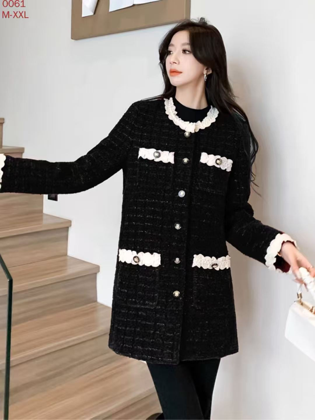 Pankh Archer Formal Tweed Short Wonter Dress