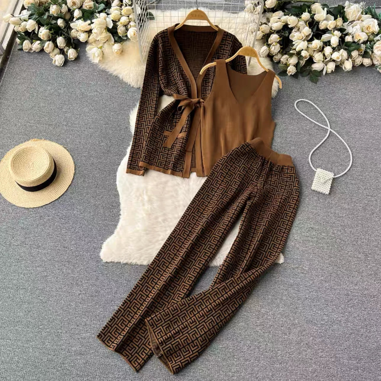Pankh Balms Luxury 3 Piece Knit Coord