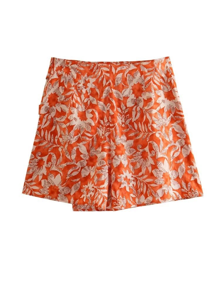 Pankh Alec Floral Printed Crop Top And Skirt Set