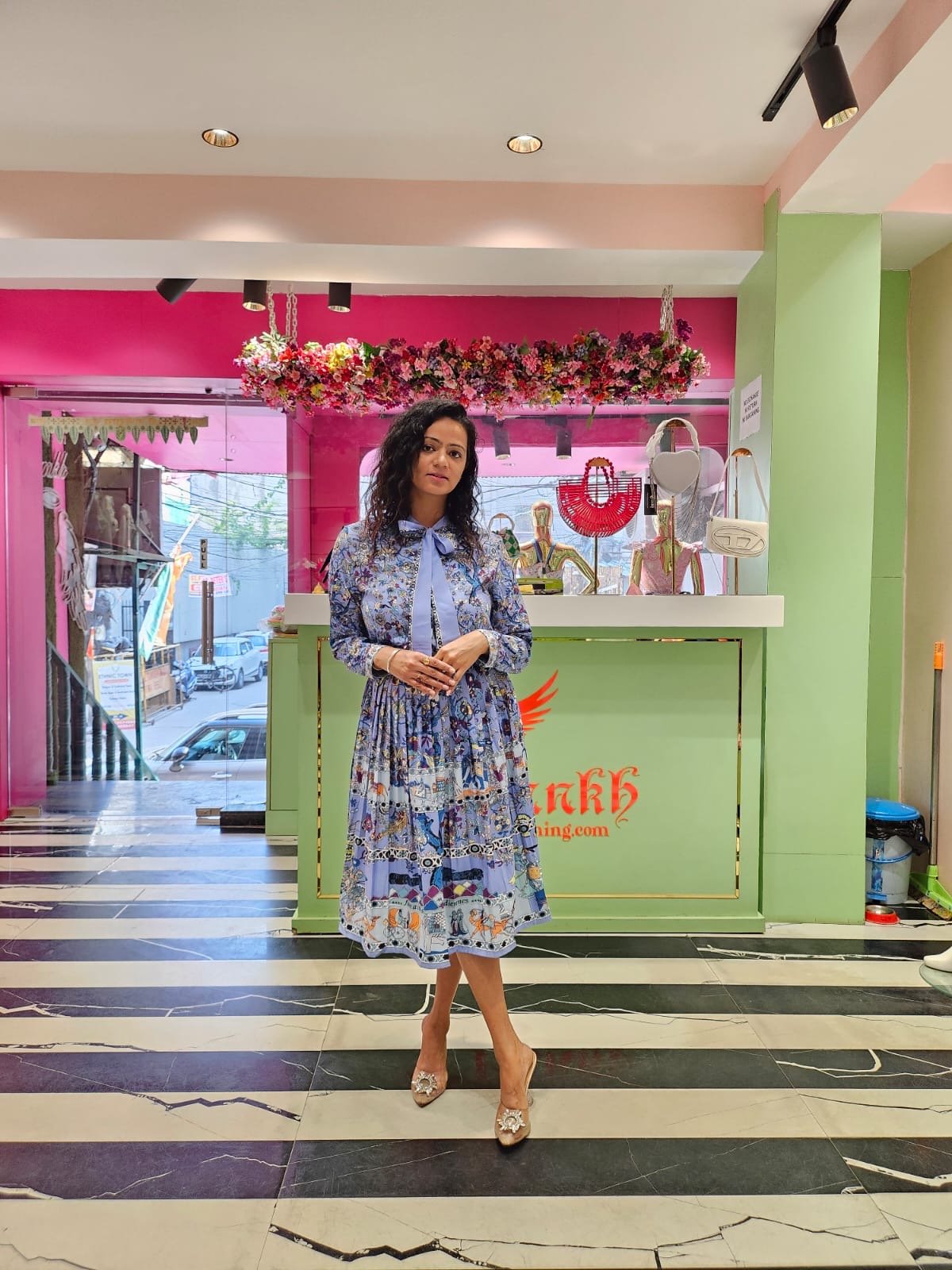 Pankh Adrian Printed Shirt And Skirt Set