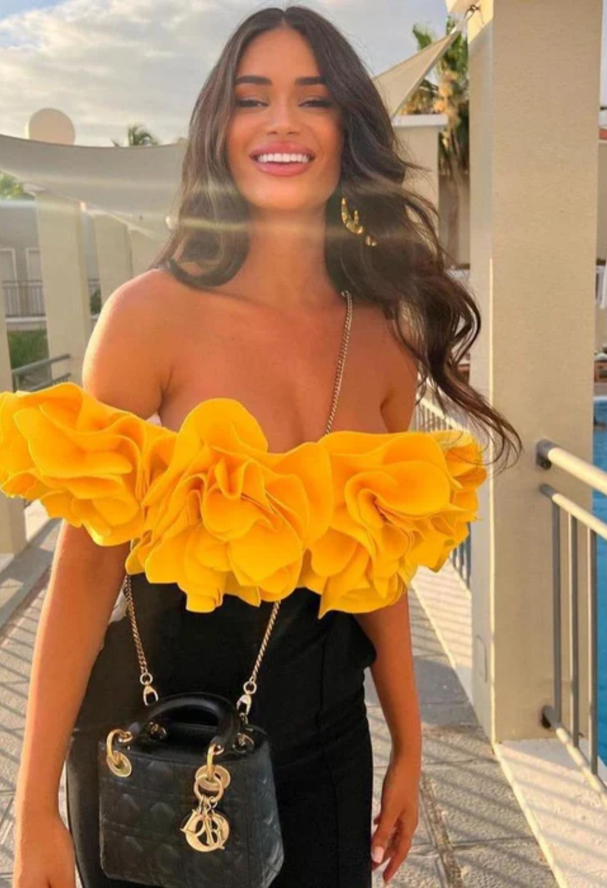 Pankh Bleza 3D Printed Floral SwimSuit Bodysuit Top