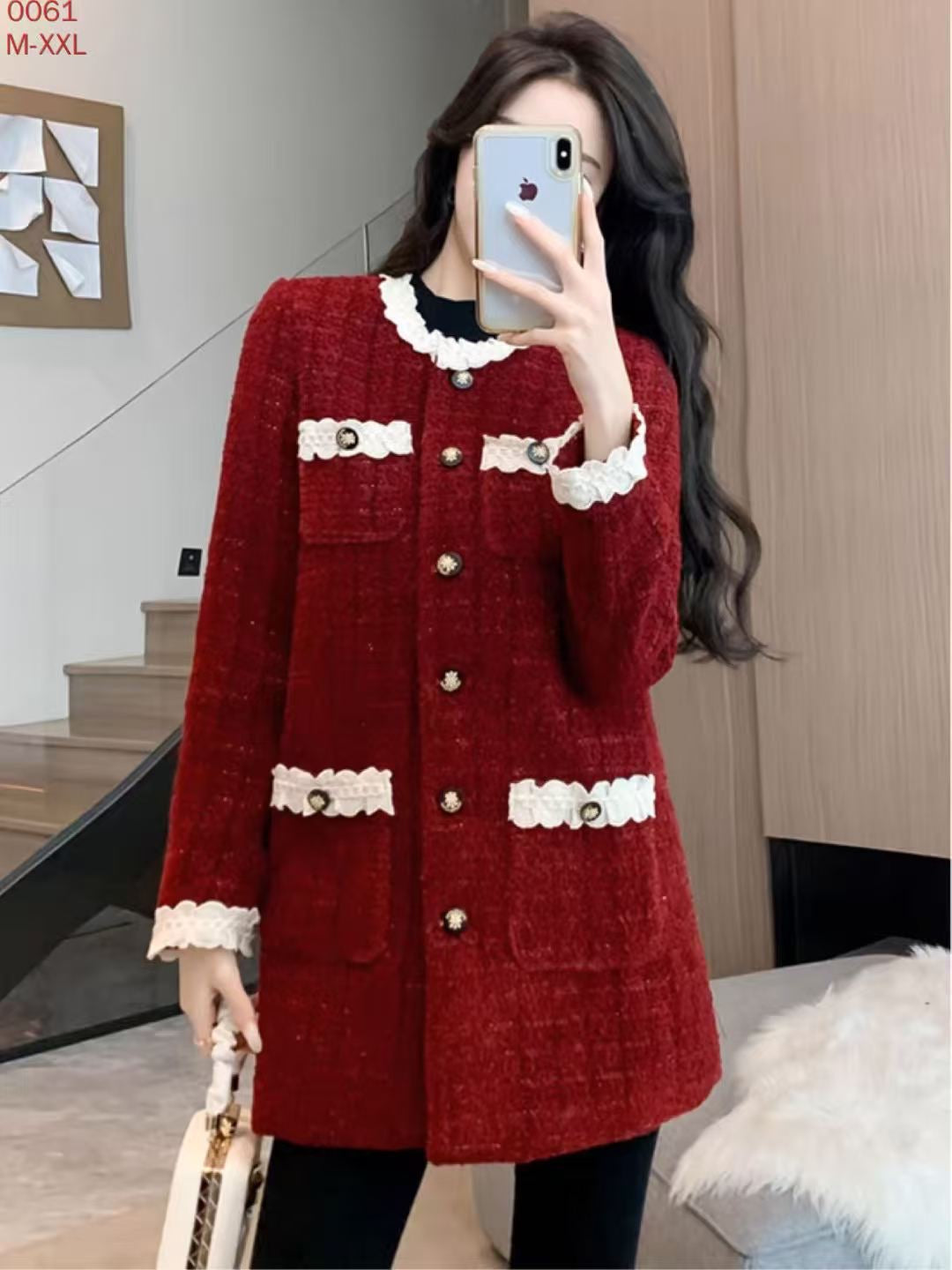 Pankh Archer Formal Tweed Short Wonter Dress