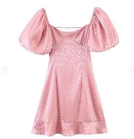 Pankh Keya Leopard Self Print Backless Dress