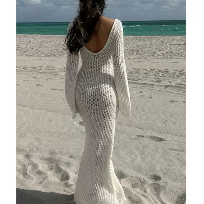 Pankh Odane Crochet Holiday Maxi Dress