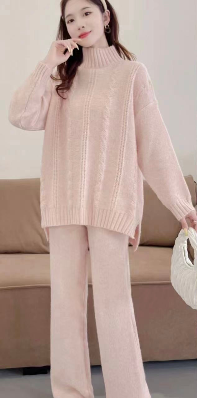 Pankh Misipi High Neck Soft Woolen Coord