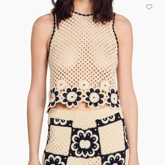 Pankh Dominic Crochet Top And Skirt Coord Set
