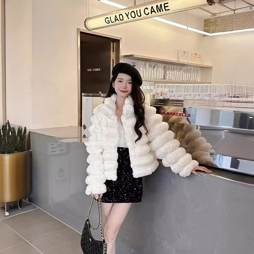 Pankh Levi Cozy High Quality Soft and Warm Fur Coat