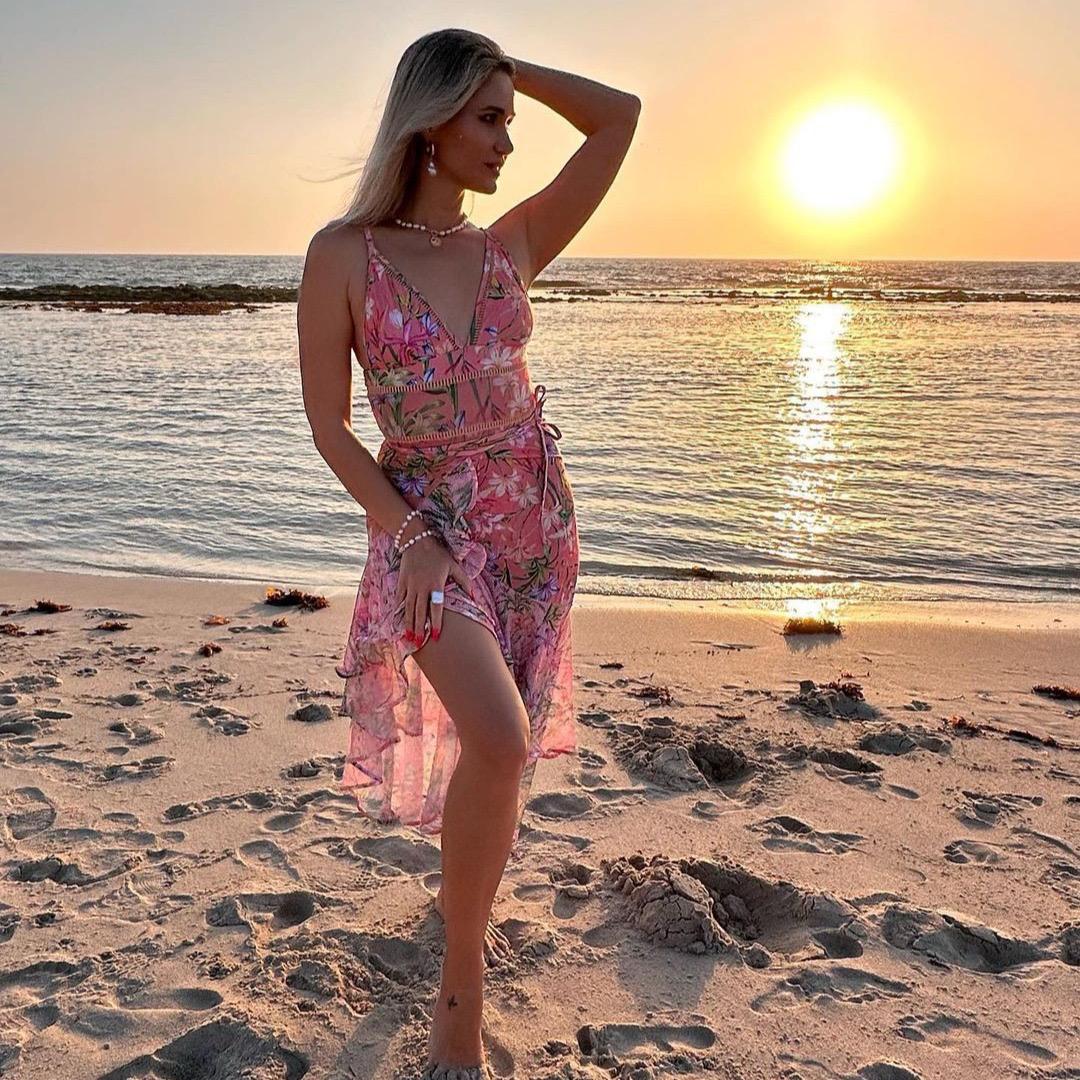 Pankh Rachel High Fashion padded Monokini and Sarong Skirt Set