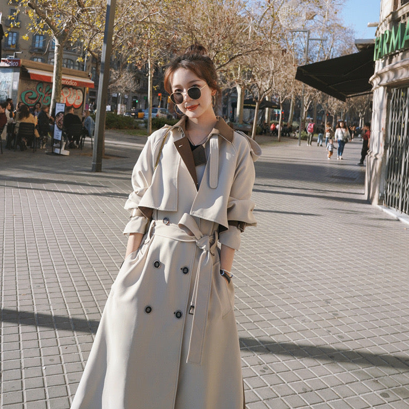 Pankh Odelle High Fashion Dual Color Trench Coat/Overcoat