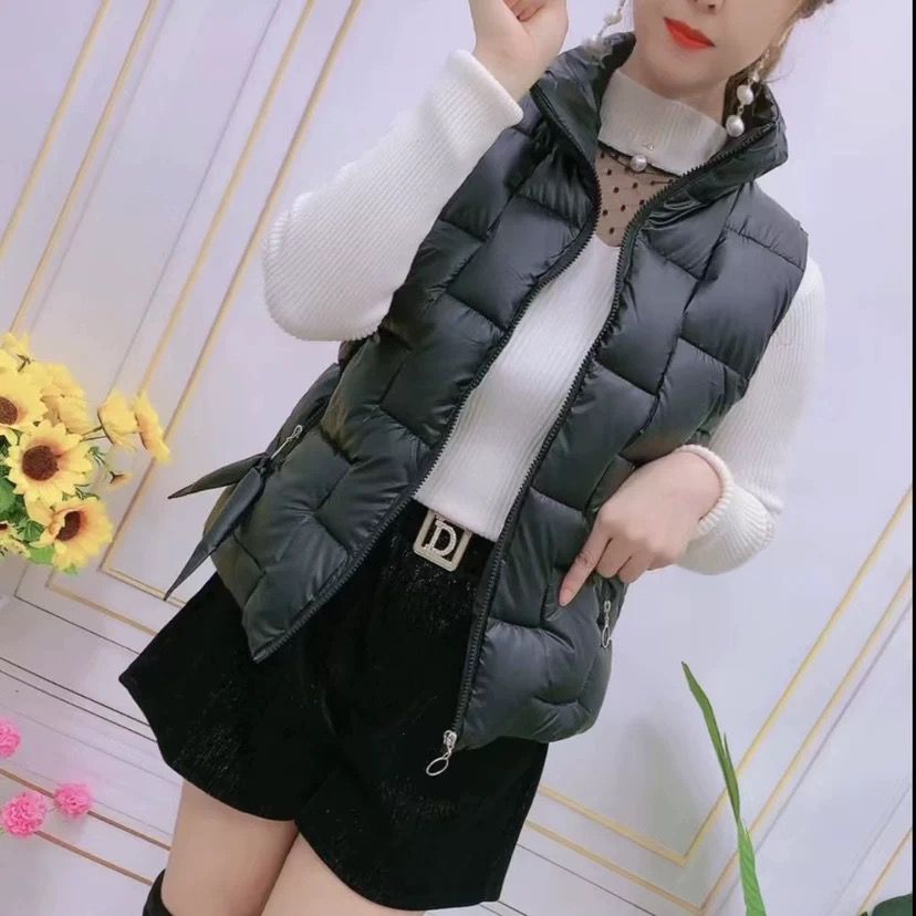 Pankh Calista Metallic Bomber Down Sleeveless Jacket