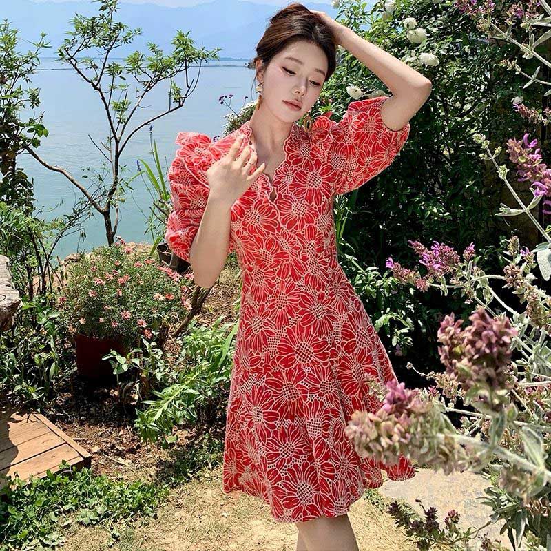 Pankh Siri Cotton A line Midi Dress