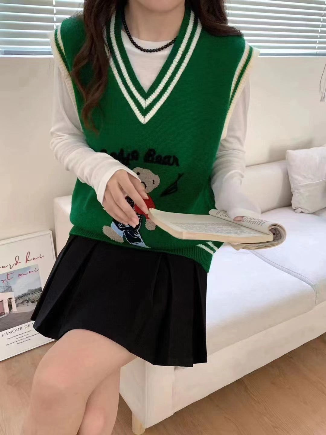 Pankh Ralph Bear sleeveless Knitwear sweater