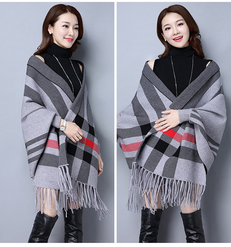 Pankh Burby Soft Wool Cape Shawl