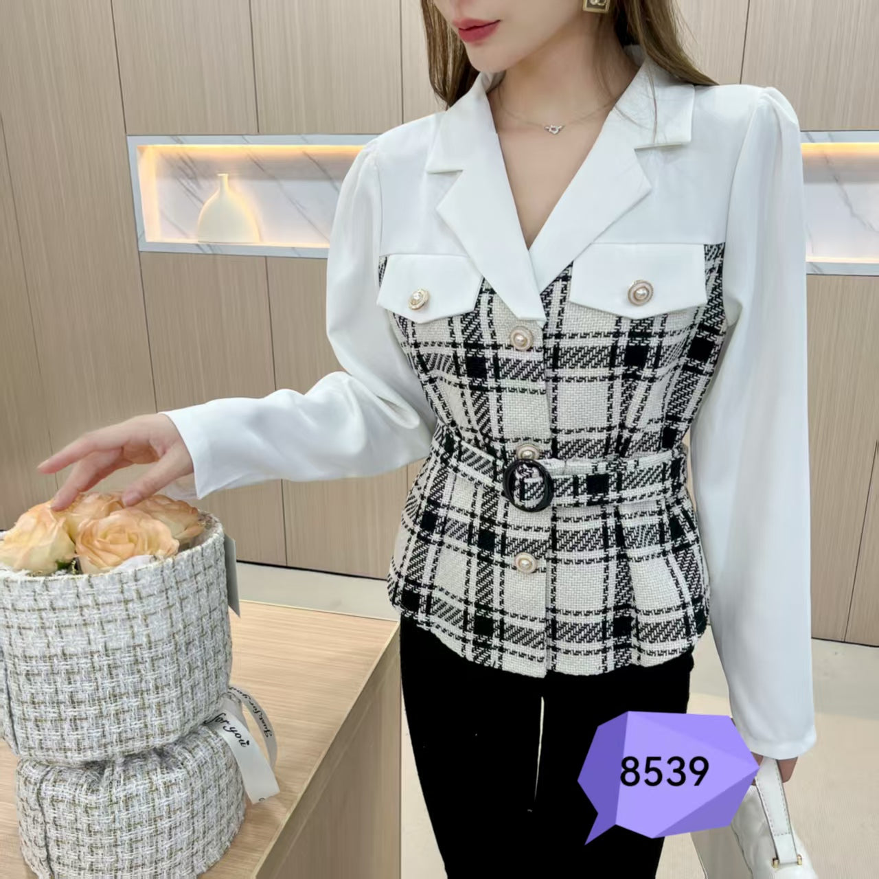 Pankh Geyoza Tweed Autumn Winter Blouse