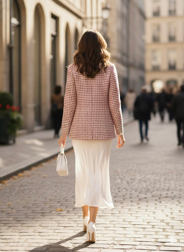 Pankh Seoul Tweed Formal Blazer