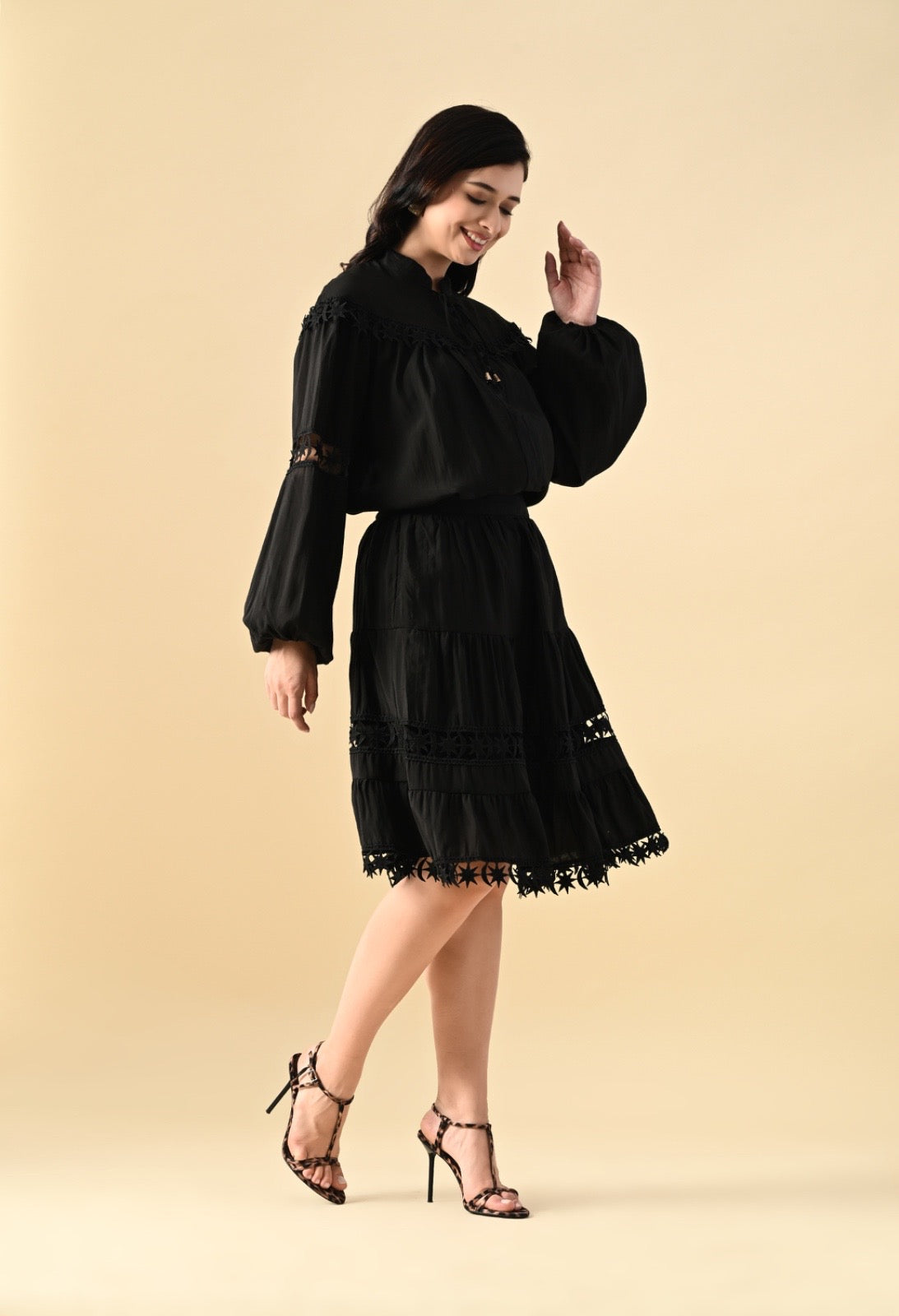 Pankh Stark Oversized Designer Blouse And Skirt Set