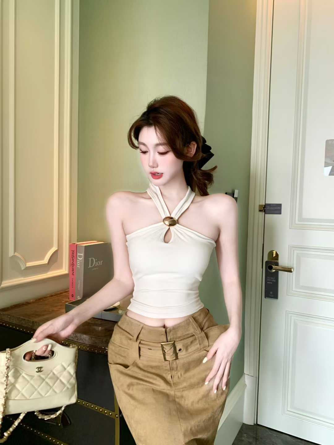 Pankh Kokum In Built Bra Padded Tank Top