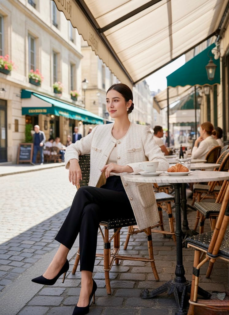 Pankh Ivara Tweed Formal Blazer