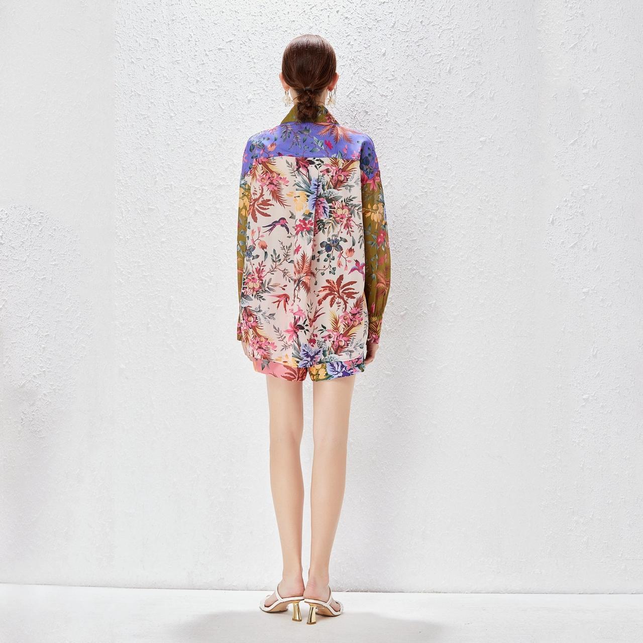 Pankh Sawyer Tropicana Neutrals Print Shirt