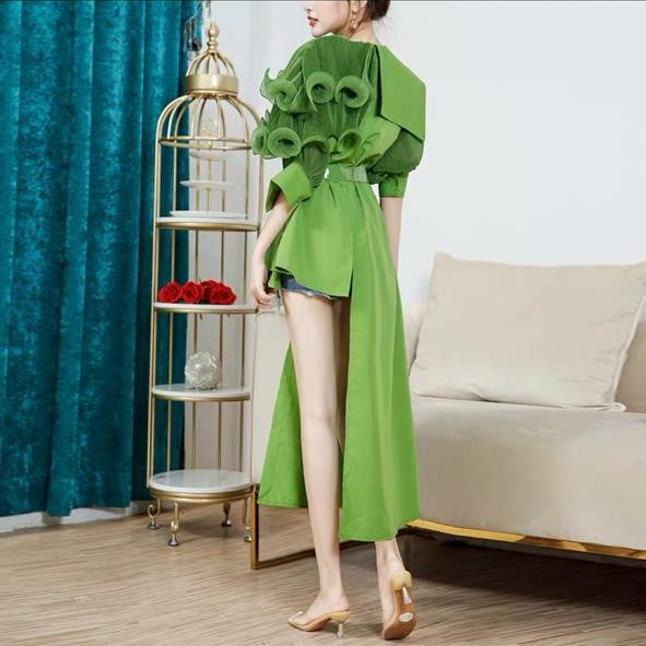 Pankh Verika High Low Blouse (fits upto bust 44 inches)