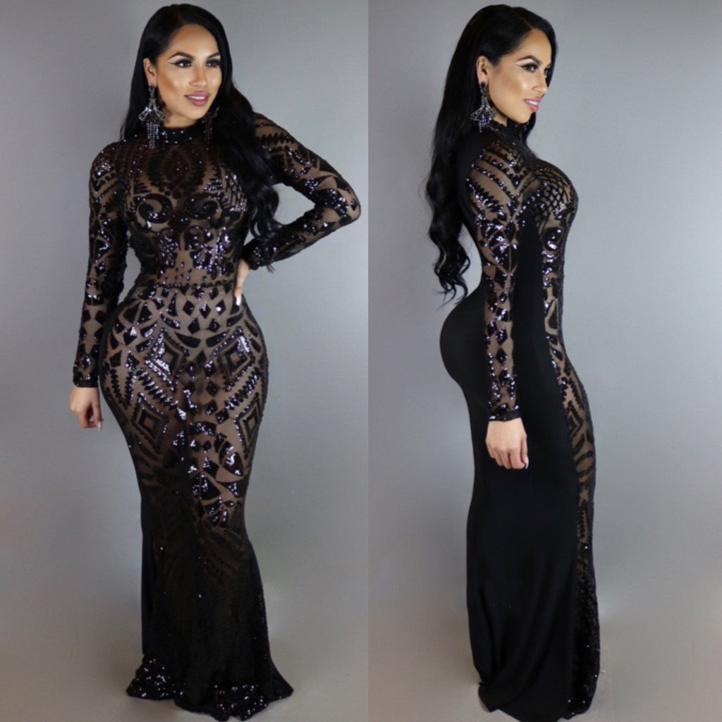 Pankh Kim Custom Made Sequin Cocktail Party Dress