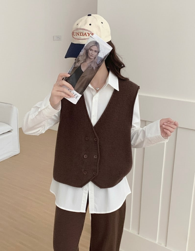 Pankh Vizbie New Winter Wear Woolen Waist Coat and Pant Coord Set