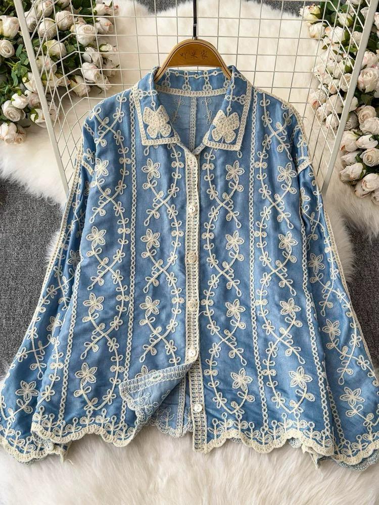 Pankh Pierse Summer Embroidered Cotton Shirt