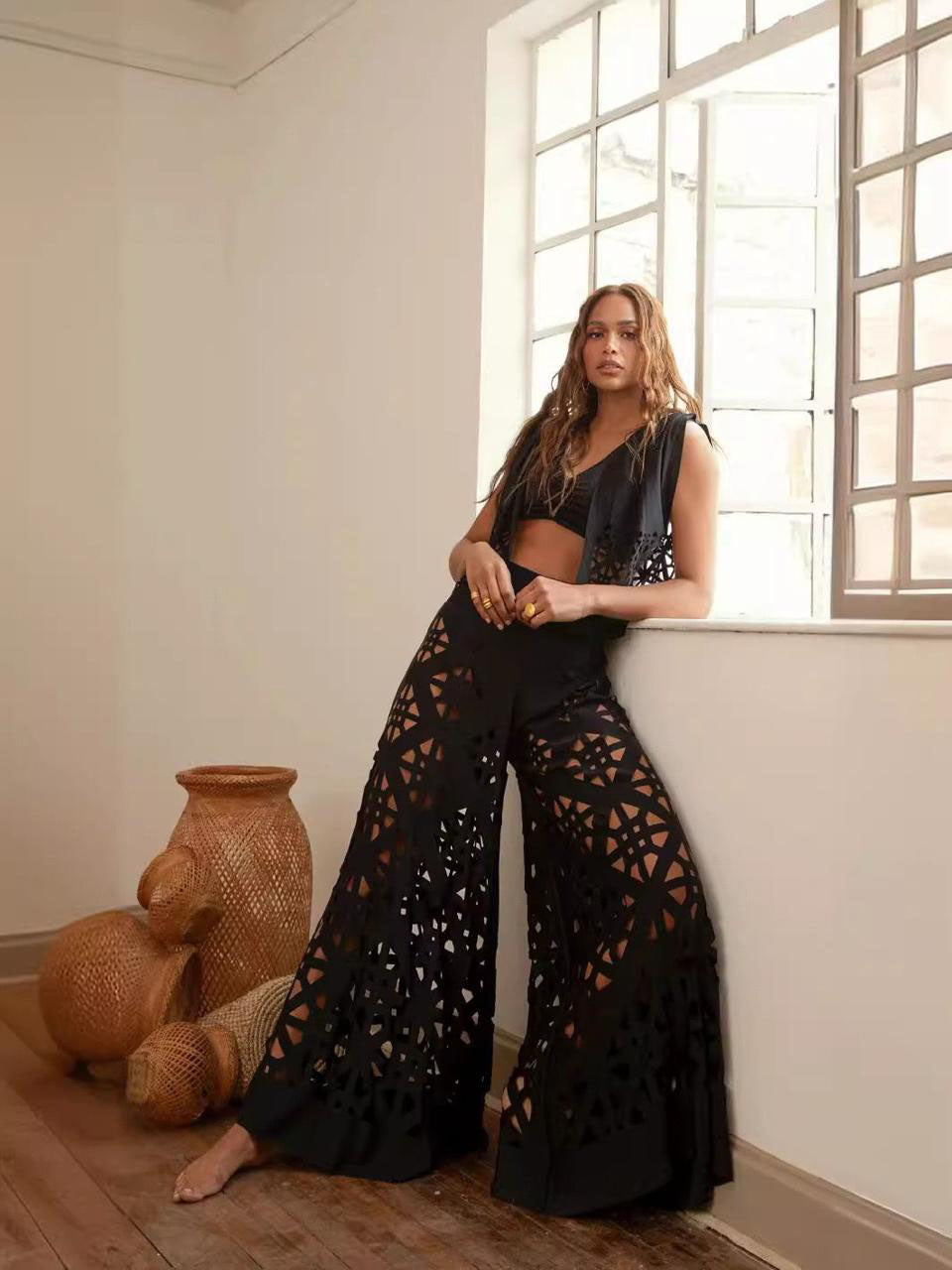 Pankh Astley Cut Out Coord Set - Resortwear