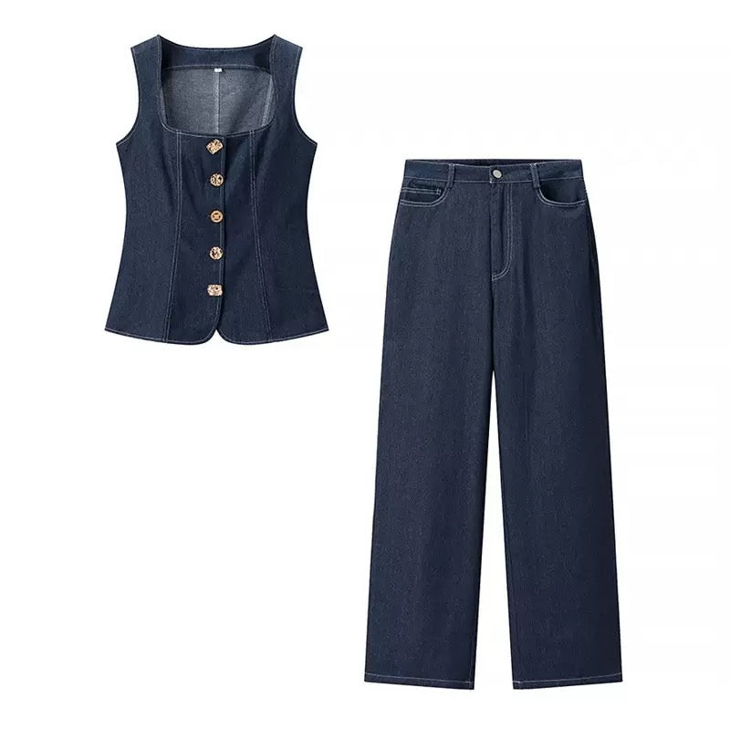 Pankh Dresdo Denim Jacket Top