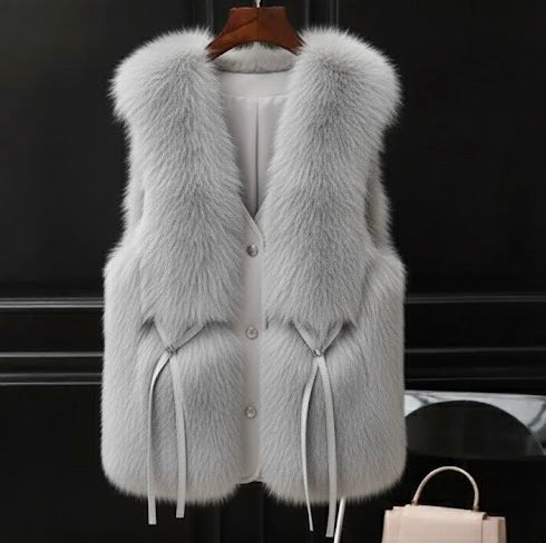 Pankh Sherin luxury Fur and PU Leather Formal Jacket