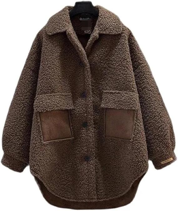 Pankh Yssup Women's Autumn And Winter Woolen Teddy Jacket