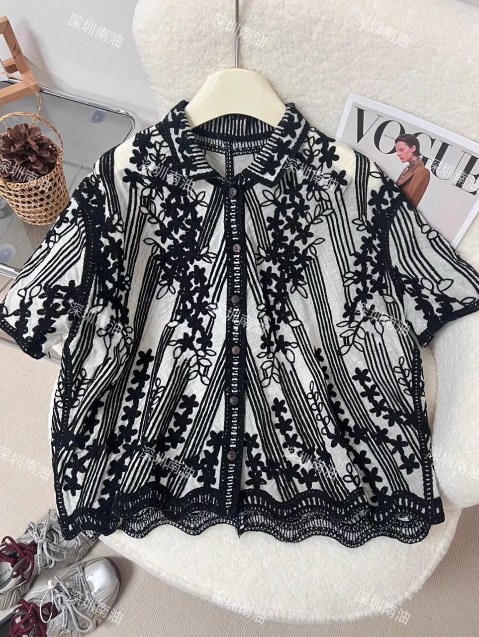 Pankh Evyn mbroidered Cotton Shirt