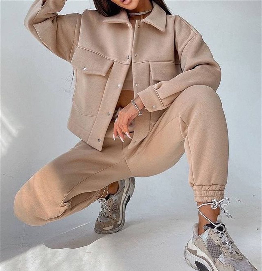 Pankh Emston Fleece Jacket & Jogger Set