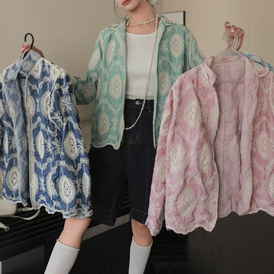 Pankh Enes Premium Embroidered Cotton Shirt